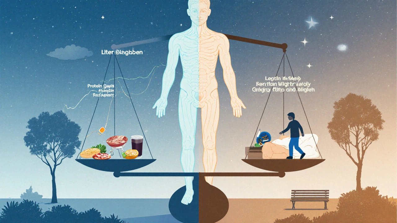 Abstraktní ilustrace lidského těla jako váhy s hormony, které ukazují rovnováhu mezi stresem a zdravím.