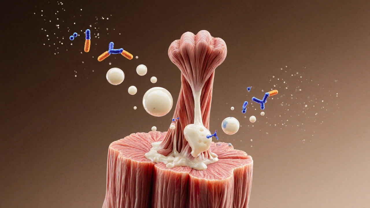 Svalové vlákno se obnovuje s přílivem aminokyselin z tvarohu